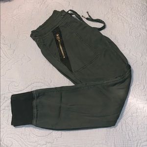 True Religion Army Green Joggers